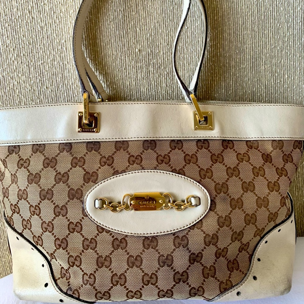 Gucci Large GG Canvas Tote